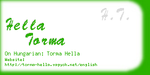 hella torma business card